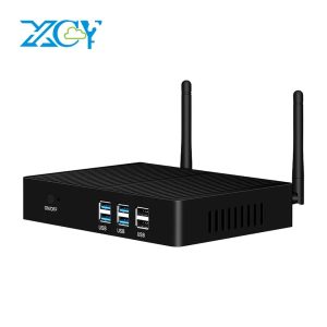 XCY Fanless Mini PC Intel Core I7 4500U I5 5200U 300M WiFi HTPC